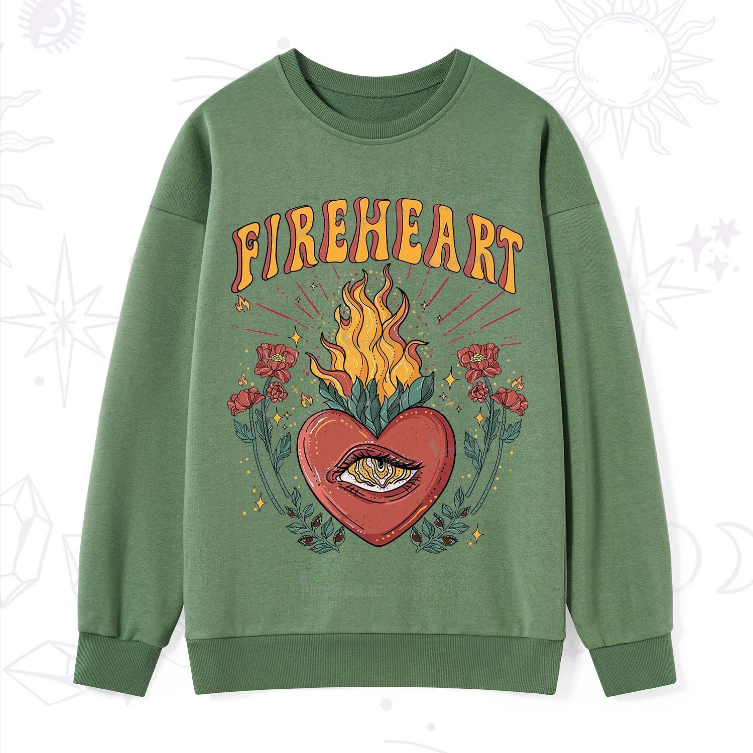 Purplehecate Fireheart Sweatshirt