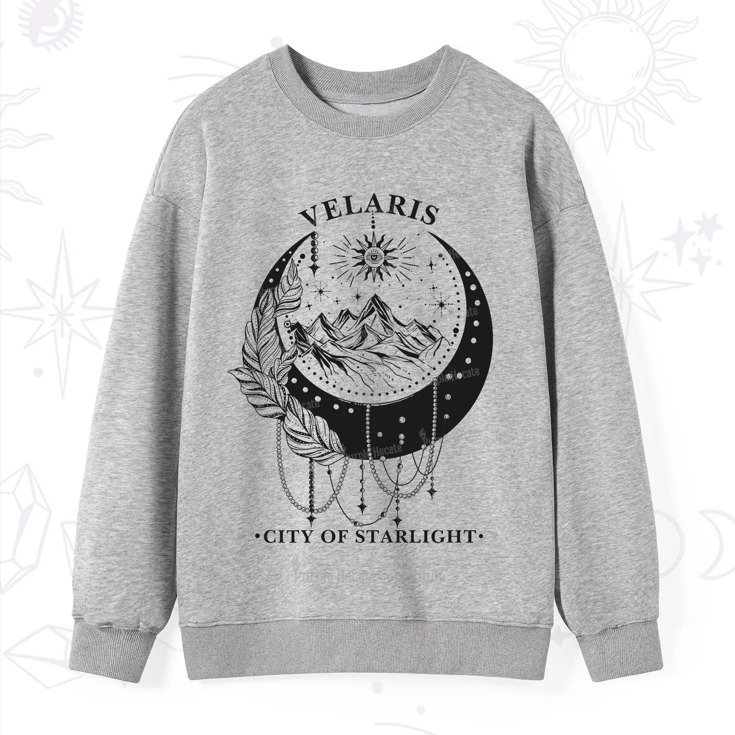 Purplehecate Moonlit Peaks of Starlight Sweatshirt