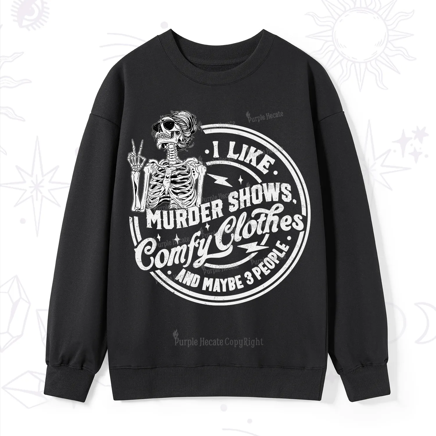 Purplehecate I Like Murder Shows Comfy Clothes And Maybe 3 People Sweatshirt