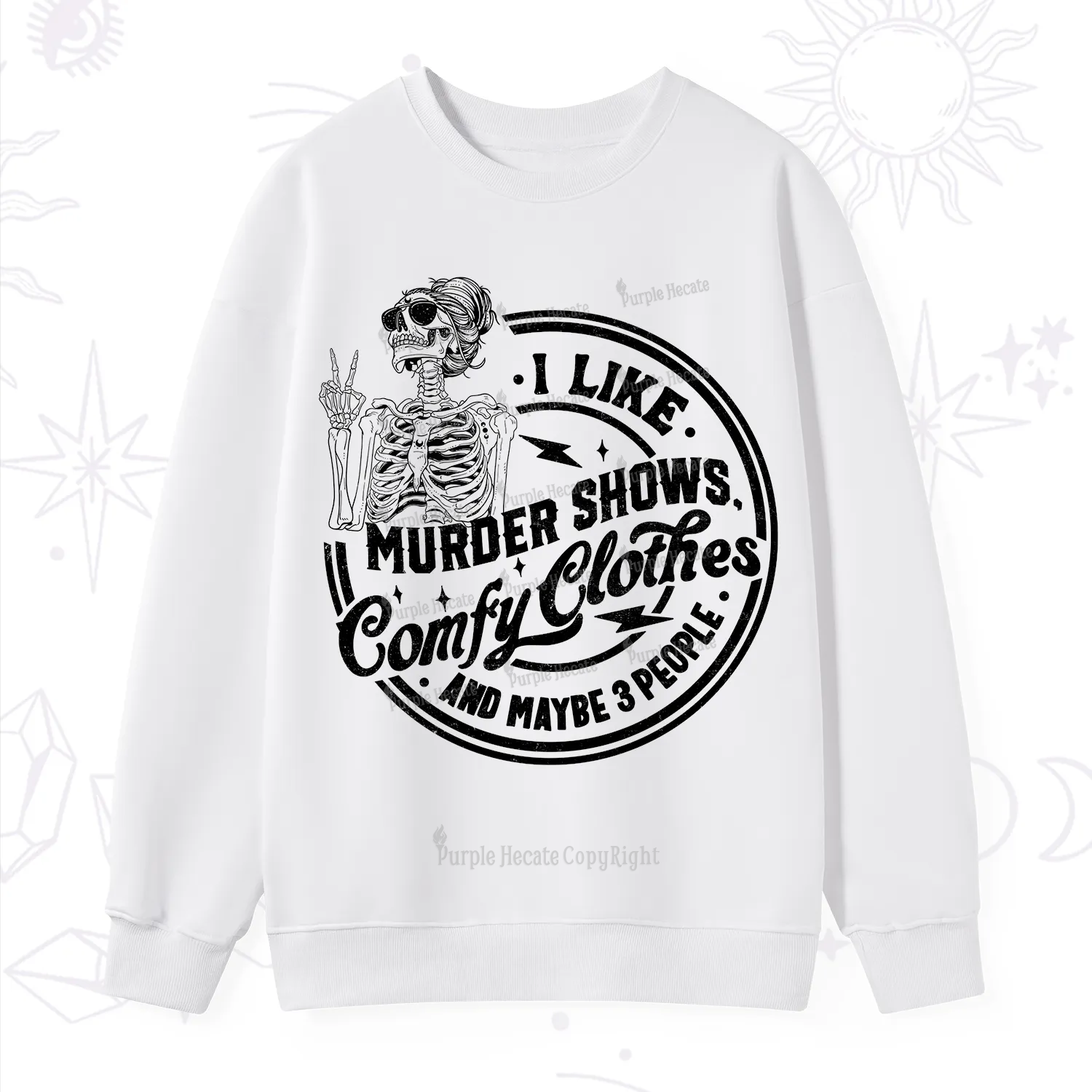 Purplehecate I Like Murder Shows Comfy Clothes And Maybe 3 People Sweatshirt