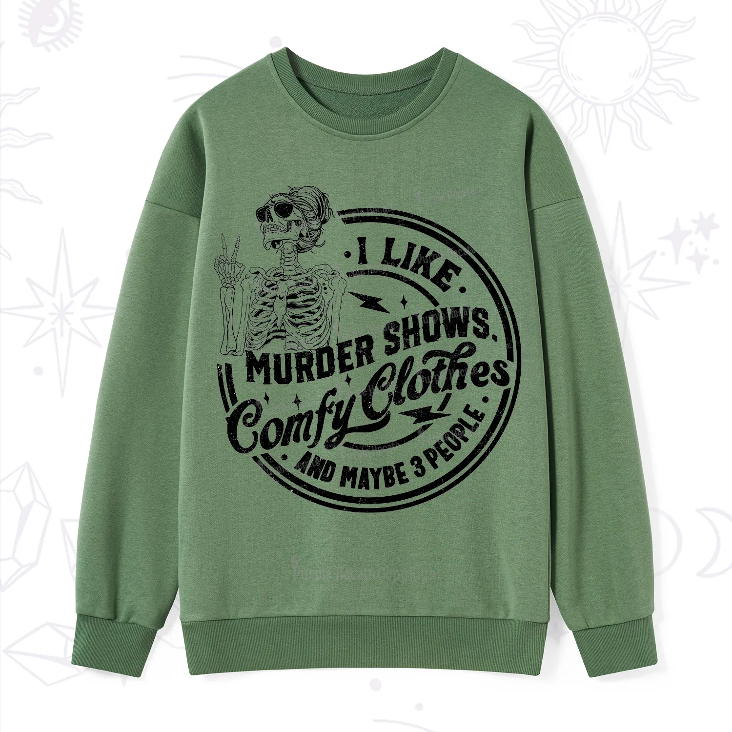 Purplehecate I Like Murder Shows Comfy Clothes And Maybe 3 People Sweatshirt