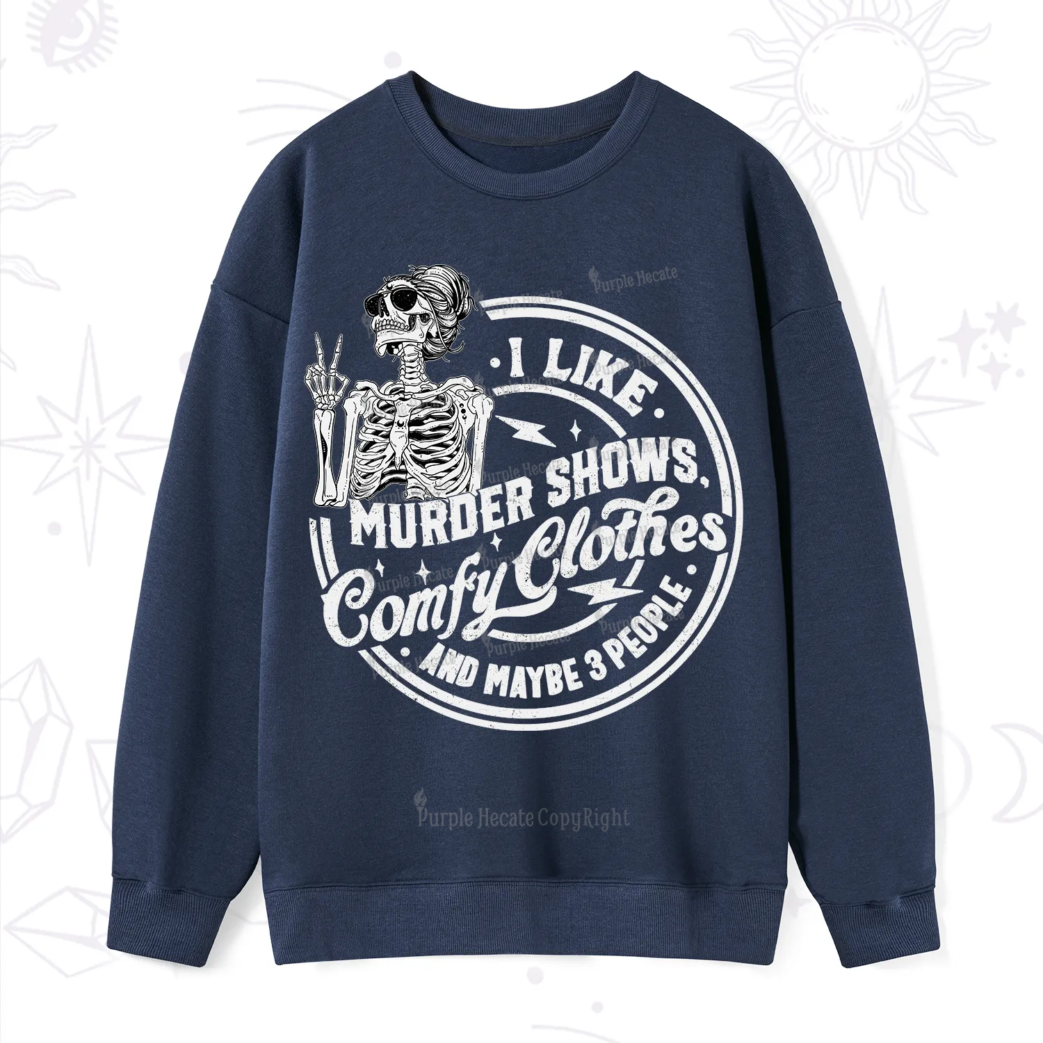 Purplehecate I Like Murder Shows Comfy Clothes And Maybe 3 People Sweatshirt
