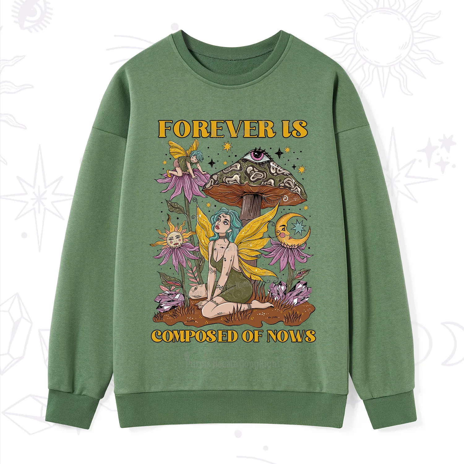 Purplehecate Forever Is Composed Of Nows Sweatshirt
