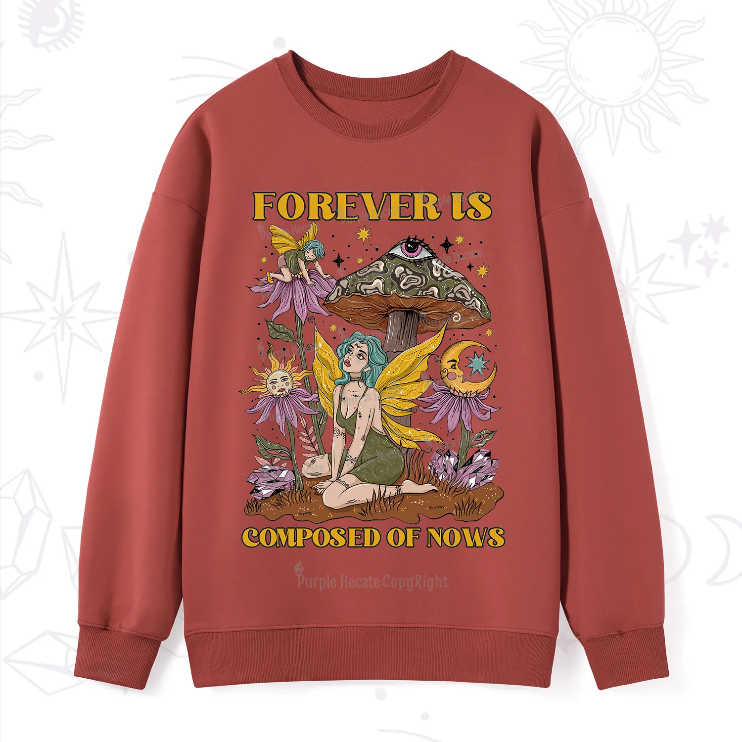 Purplehecate Forever Is Composed Of Nows Sweatshirt