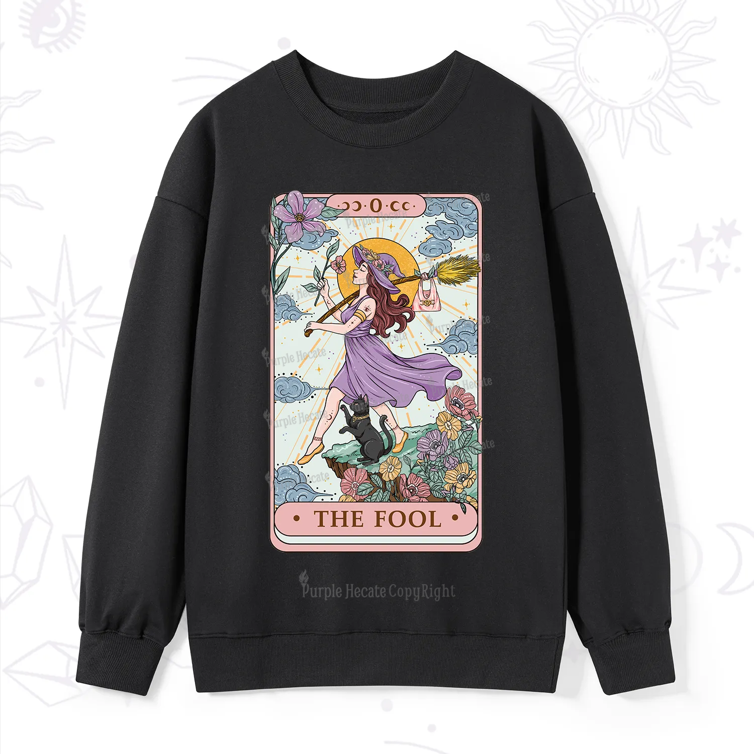 Purplehecate The Witchling Fool Tarot Sweatshirt
