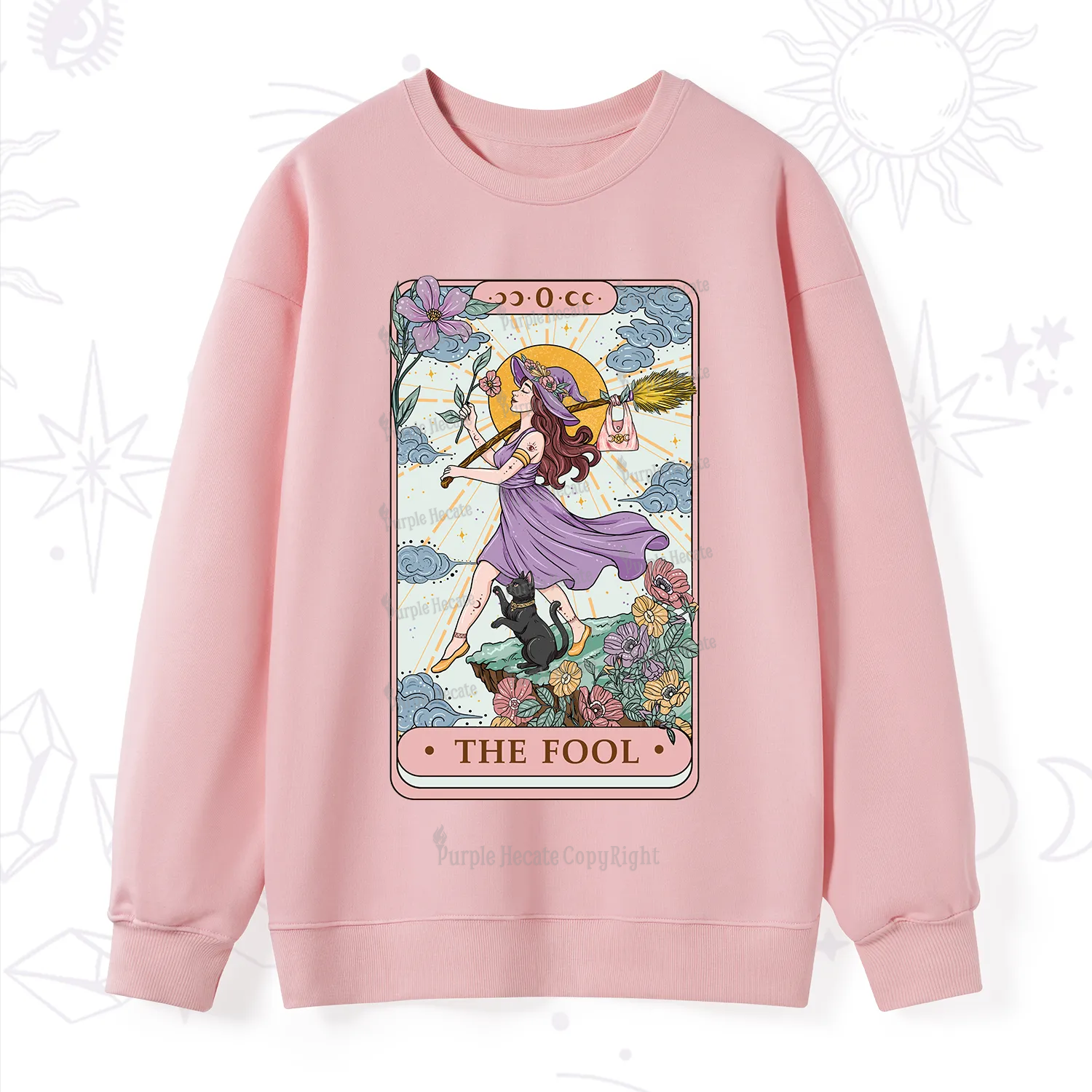Purplehecate The Witchling Fool Tarot Sweatshirt