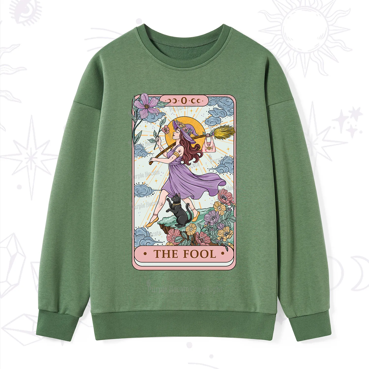 Purplehecate The Witchling Fool Tarot Sweatshirt