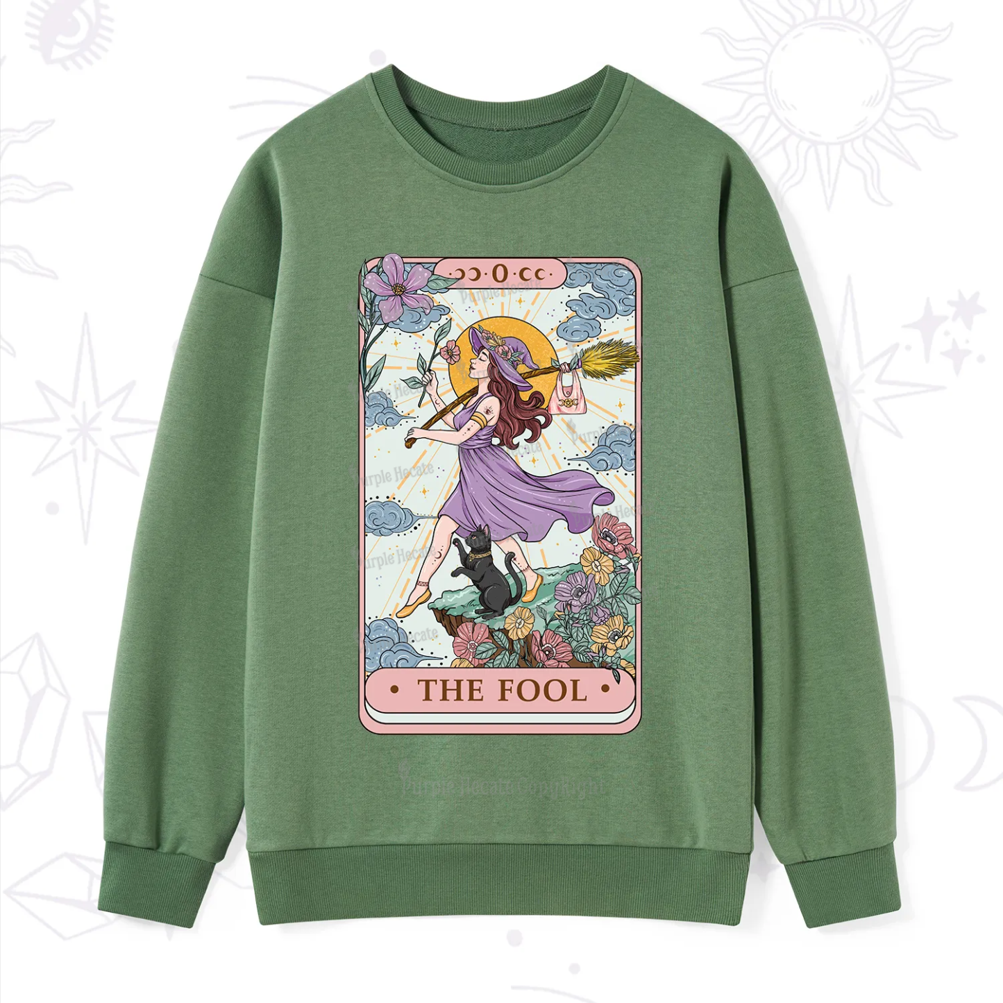 Purplehecate The Witchling Fool Tarot Sweatshirt
