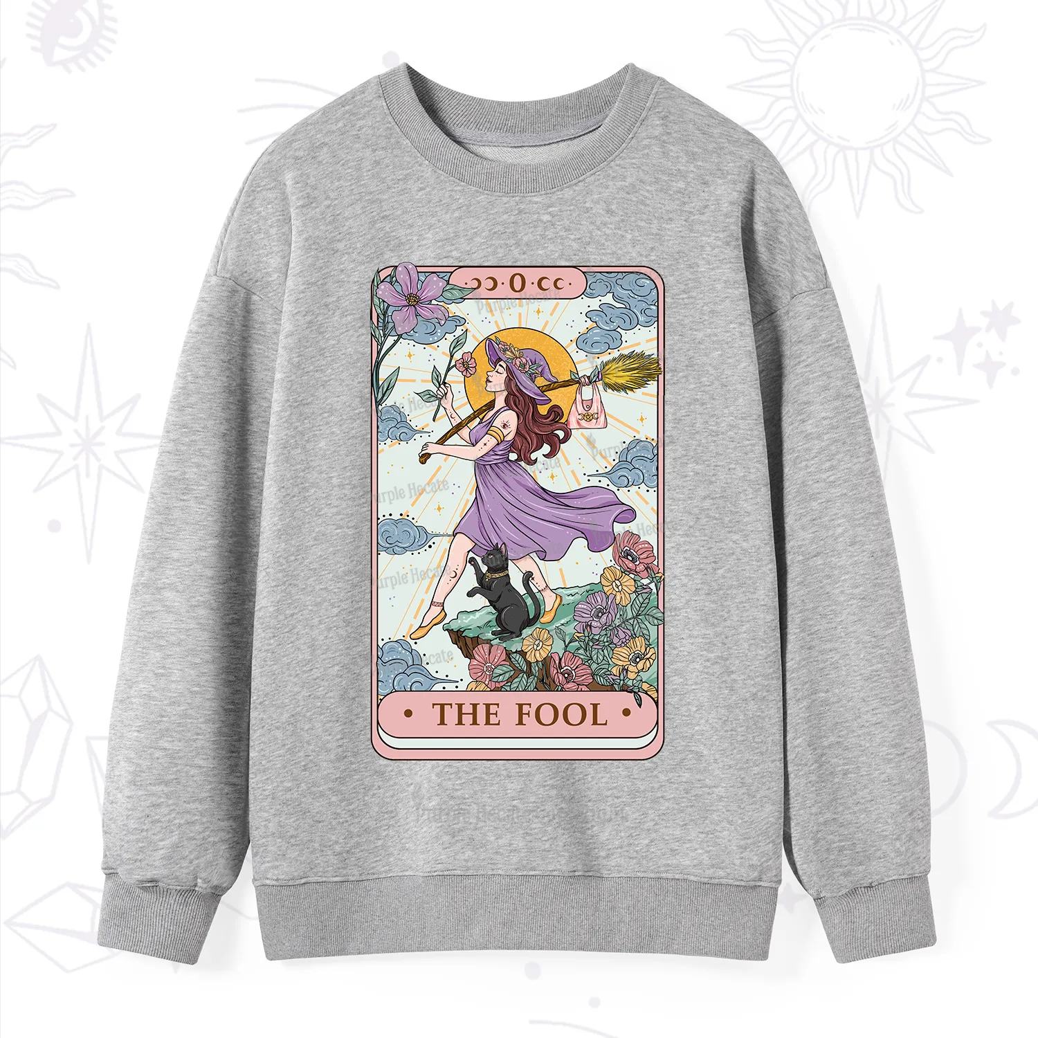Purplehecate The Witchling Fool Tarot Sweatshirt