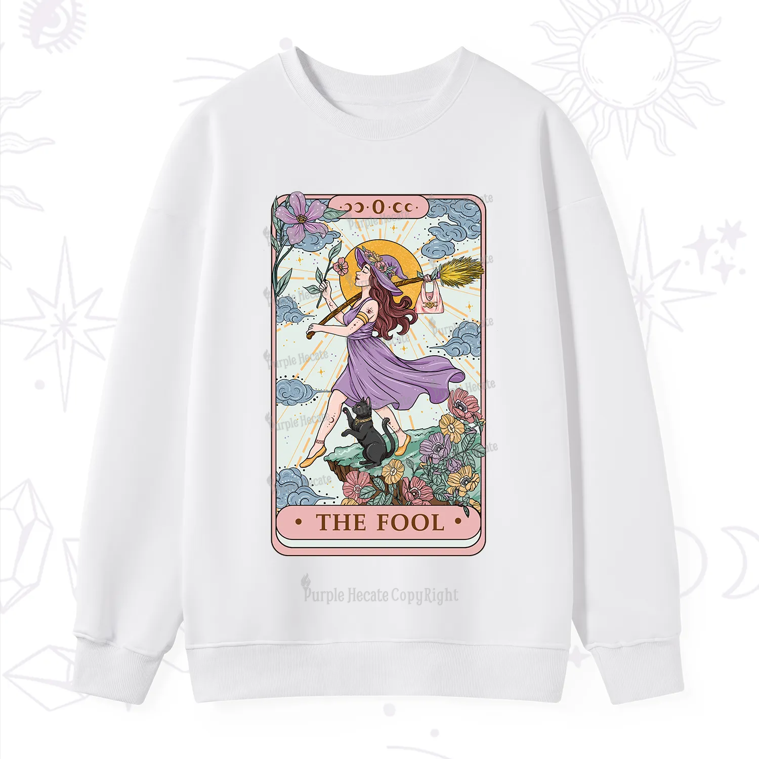 Purplehecate The Witchling Fool Tarot Sweatshirt