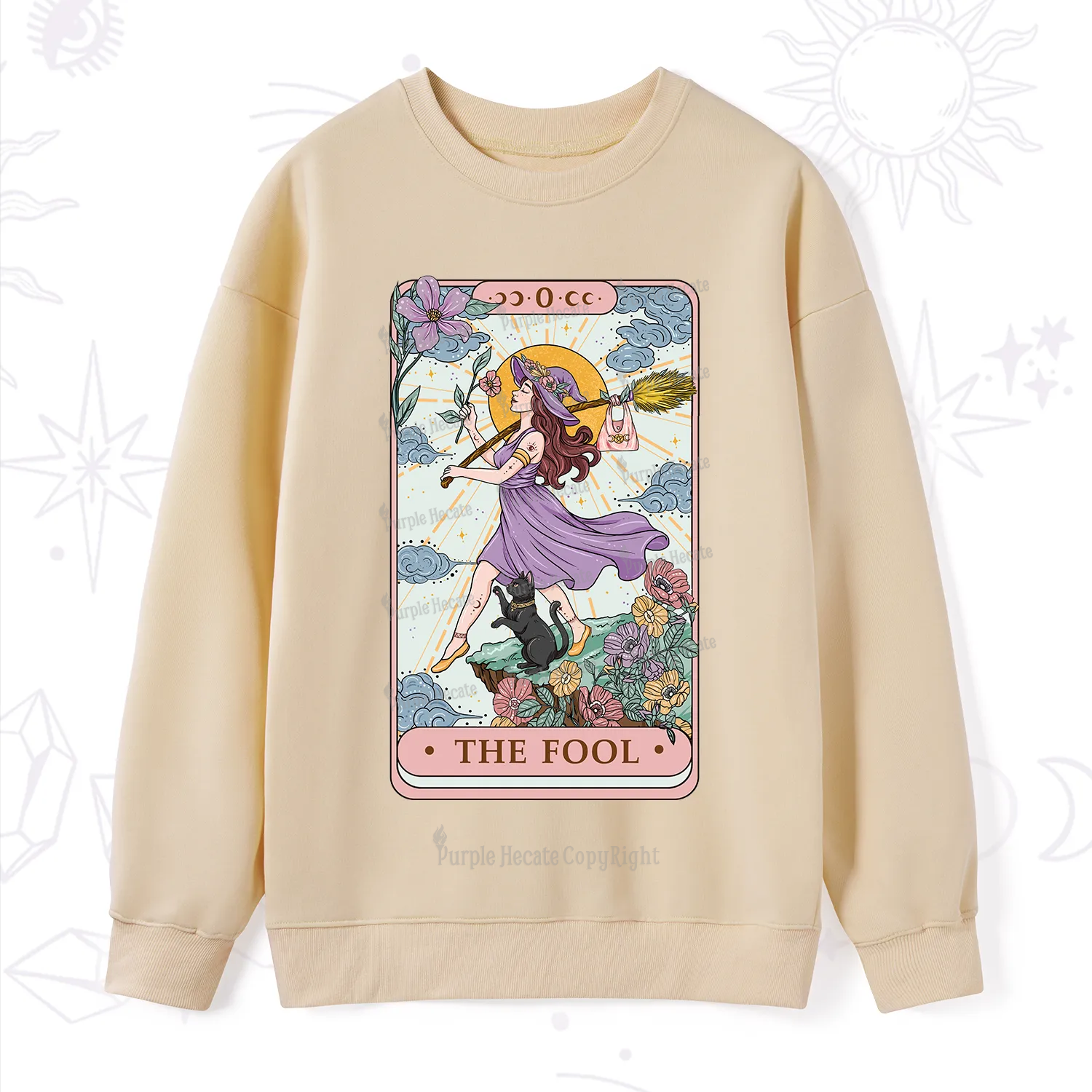 Purplehecate The Witchling Fool Tarot Sweatshirt