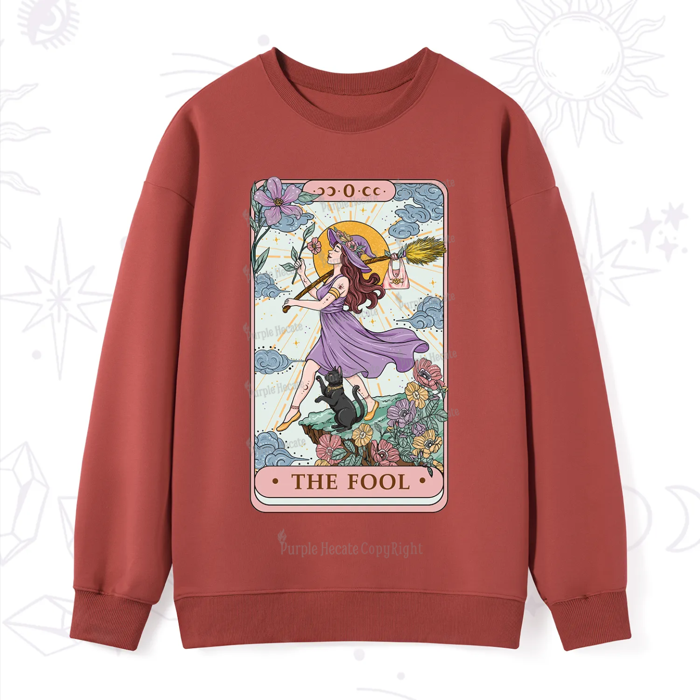 Purplehecate The Witchling Fool Tarot Sweatshirt