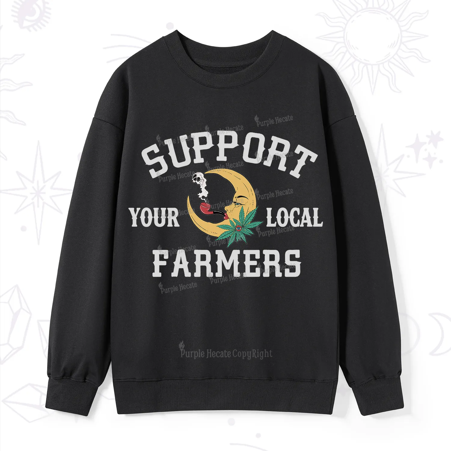 Purplehecate Support Your Local Farmer Sweatshirt