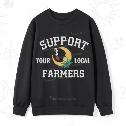 Purplehecate Support Your Local Farmer Sweatshirt