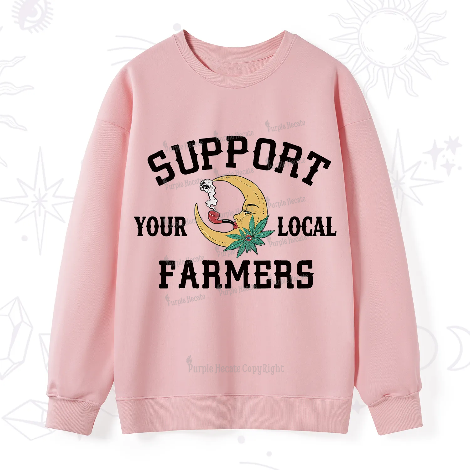 Purplehecate Support Your Local Farmer Sweatshirt