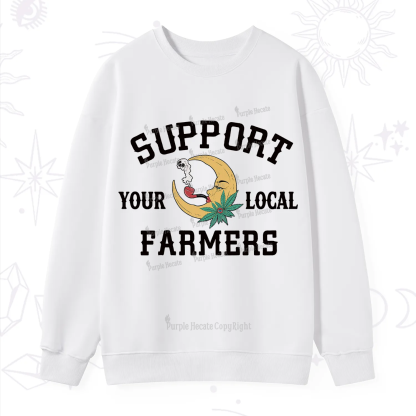 Purplehecate Support Your Local Farmer Sweatshirt