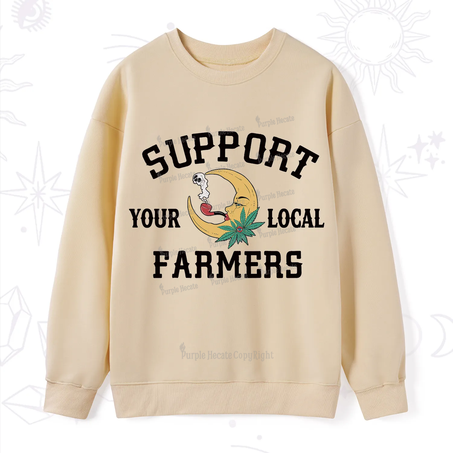 Purplehecate Support Your Local Farmer Sweatshirt