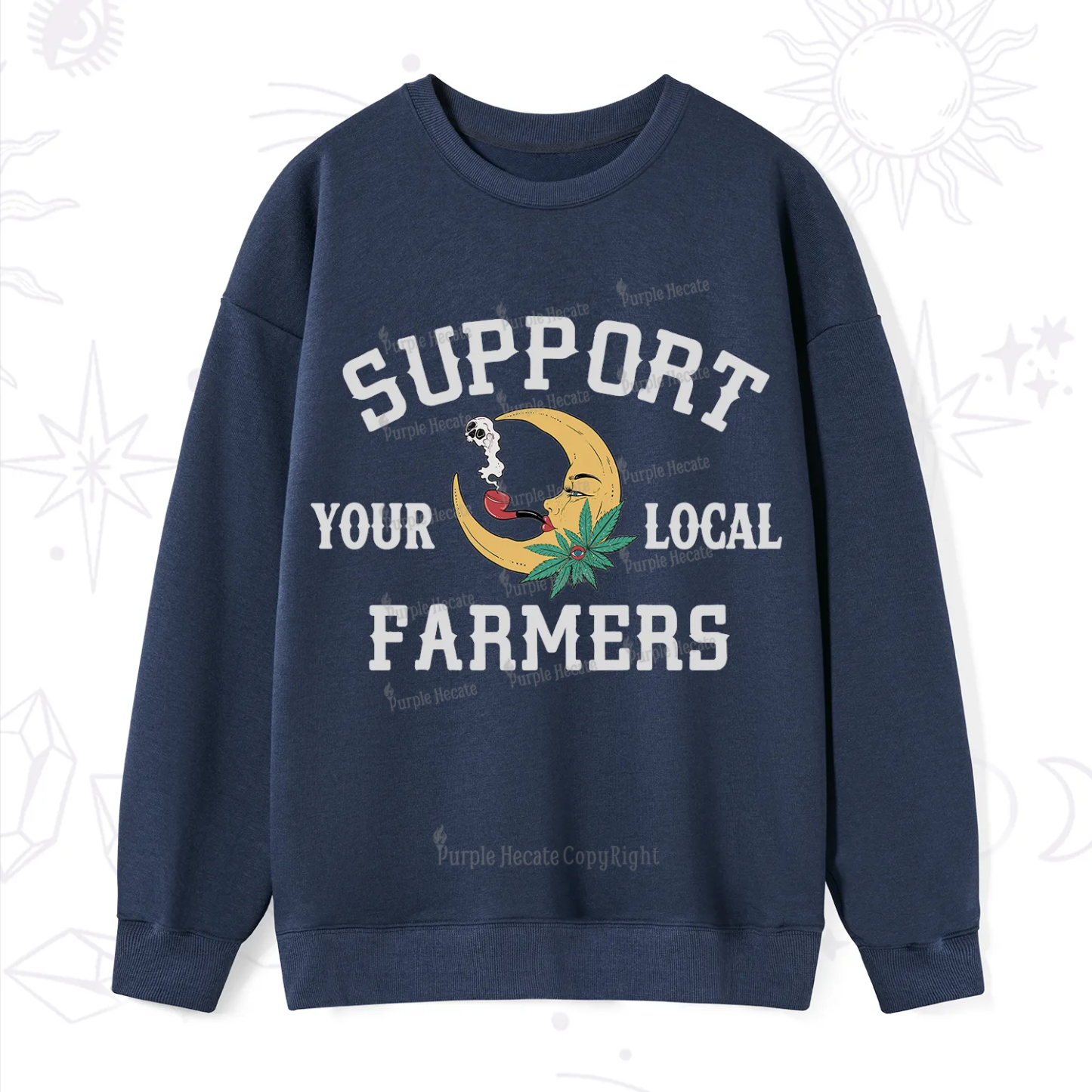 Purplehecate Support Your Local Farmer Sweatshirt