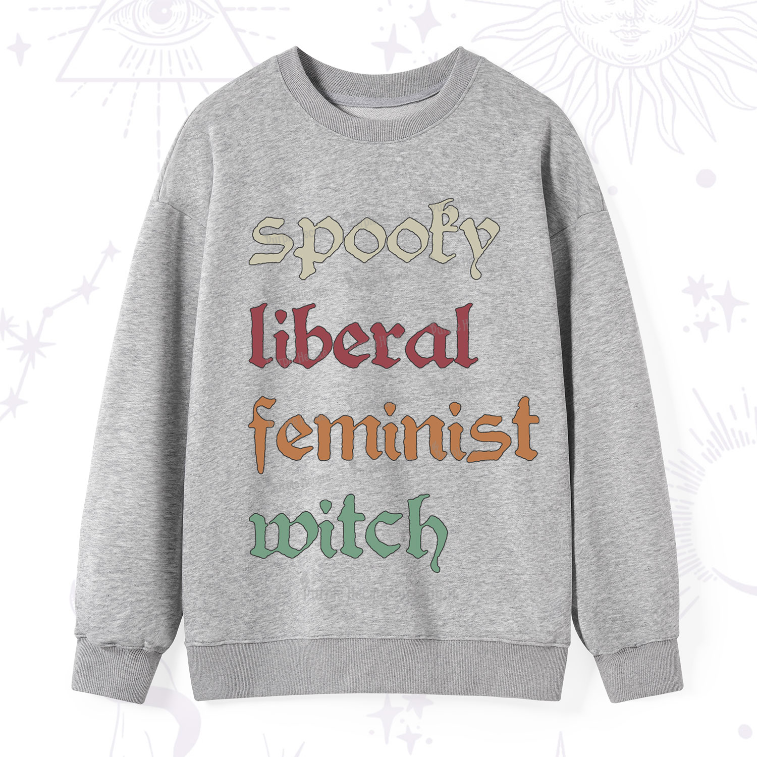 Purplehecate Spooky Liberal Feminist Witch Sweatshirt