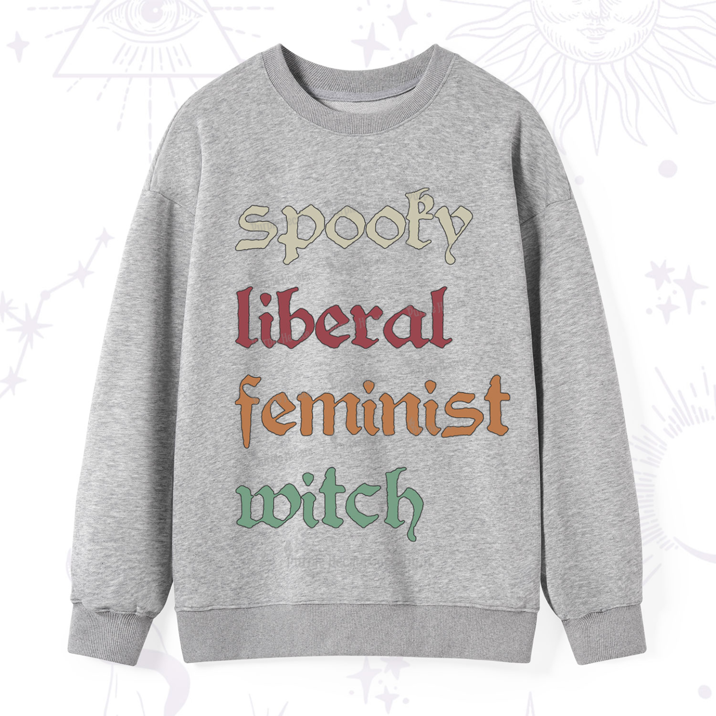 Purplehecate Spooky Liberal Feminist Witch Sweatshirt