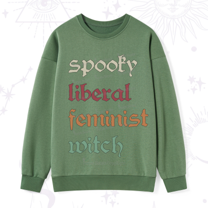 Purplehecate Spooky Liberal Feminist Witch Sweatshirt