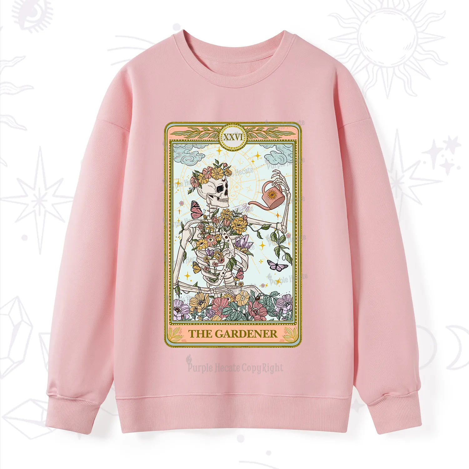 Purplehecate The Skeleton Gardener Tarot Sweatshirt