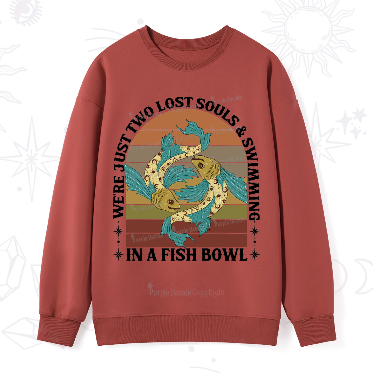 Purplehecate We're Just Two Lost Souls Swimming In A Fish Bowl Sweatshirt