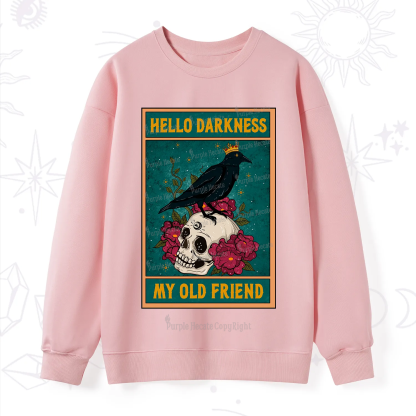Purplehecate The Hello Darkness My Old Friend Oracle Card Sweatshirt