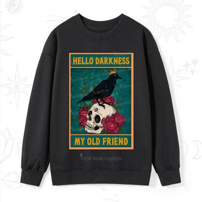 Purplehecate The Hello Darkness My Old Friend Oracle Card Sweatshirt