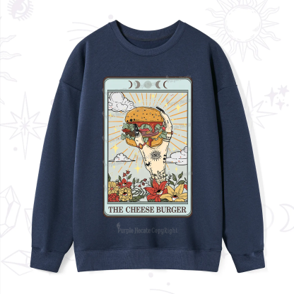 Purplehecate The Cheese Burger Tarot Sweatshirt