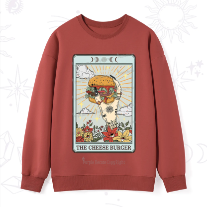Purplehecate The Cheese Burger Tarot Sweatshirt