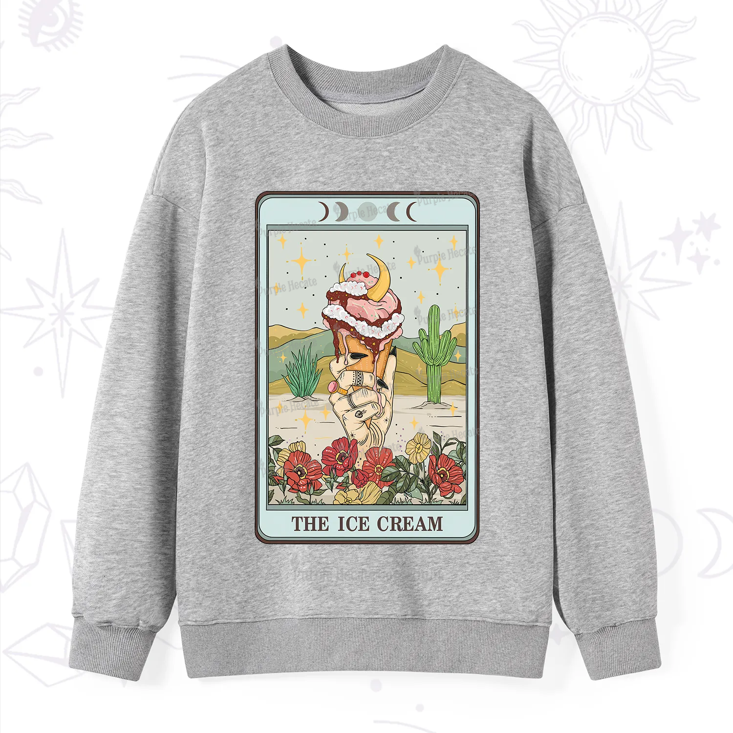 Purplehecate The Ice Cream Tarot Sweatshirt