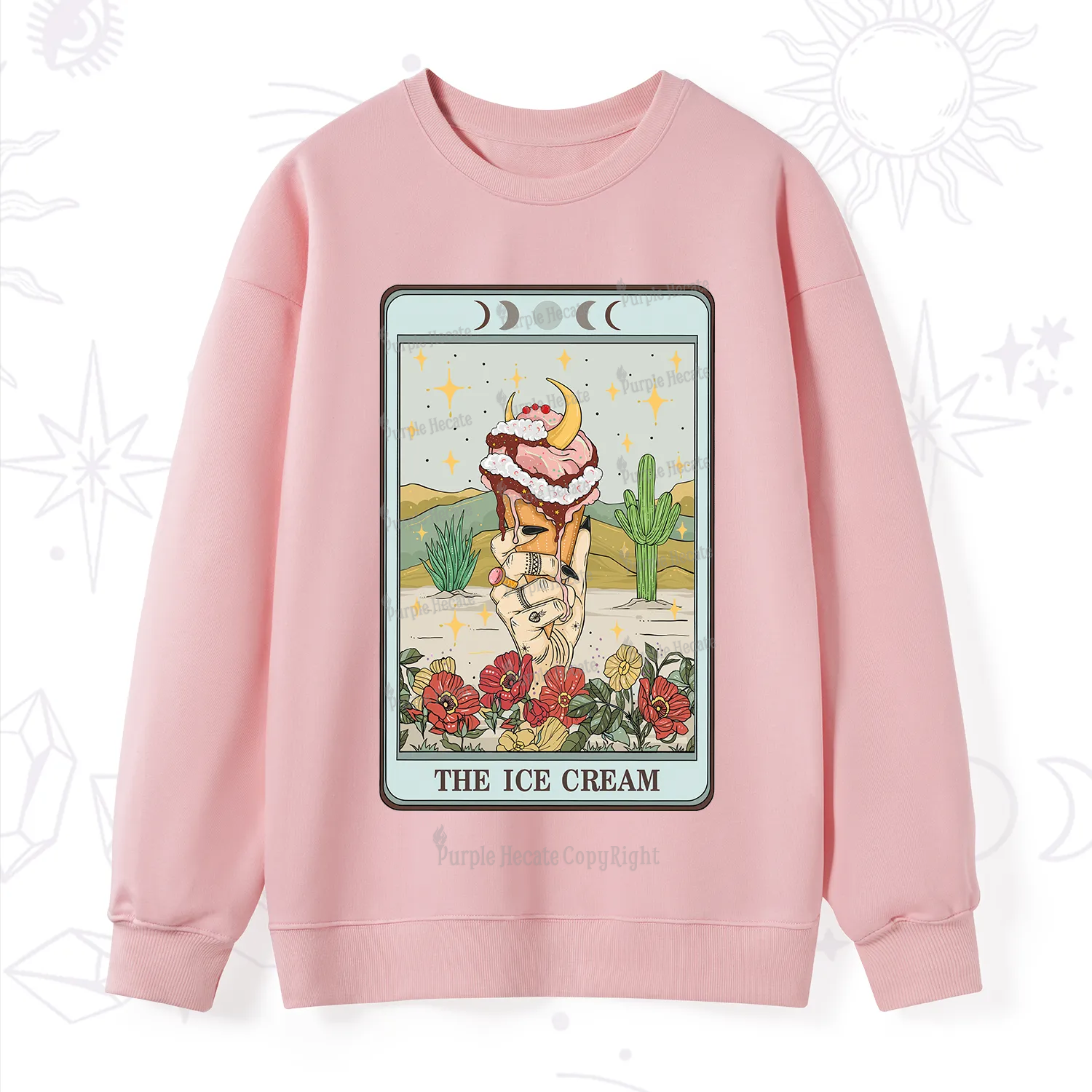 Purplehecate The Ice Cream Tarot Sweatshirt
