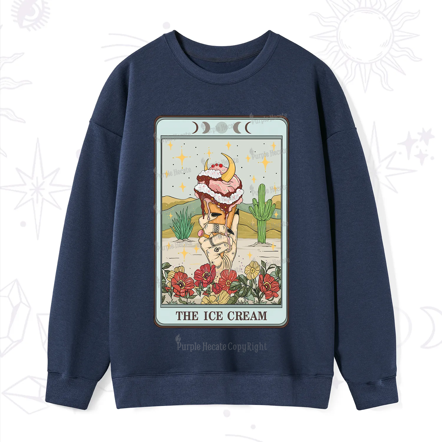 Purplehecate The Ice Cream Tarot Sweatshirt