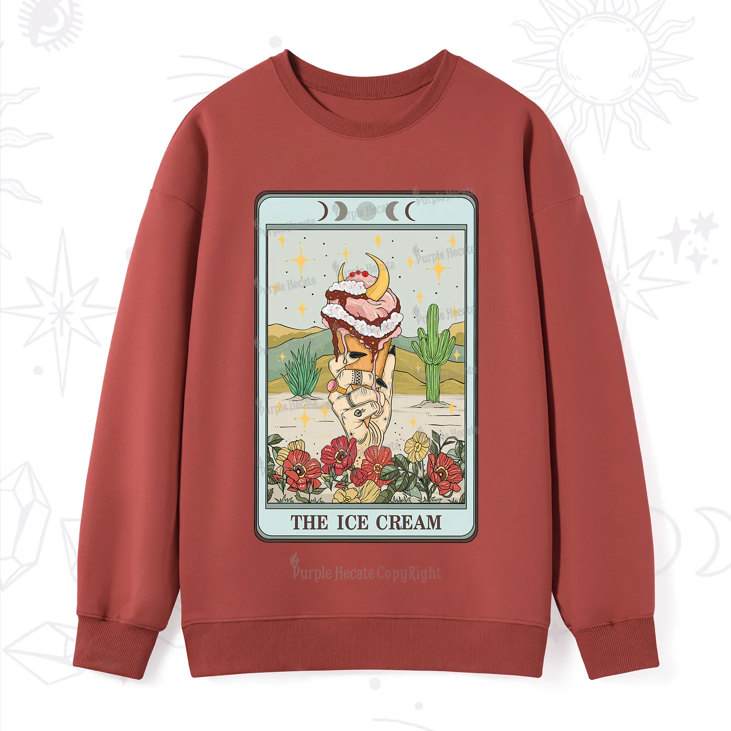 Purplehecate The Ice Cream Tarot Sweatshirt