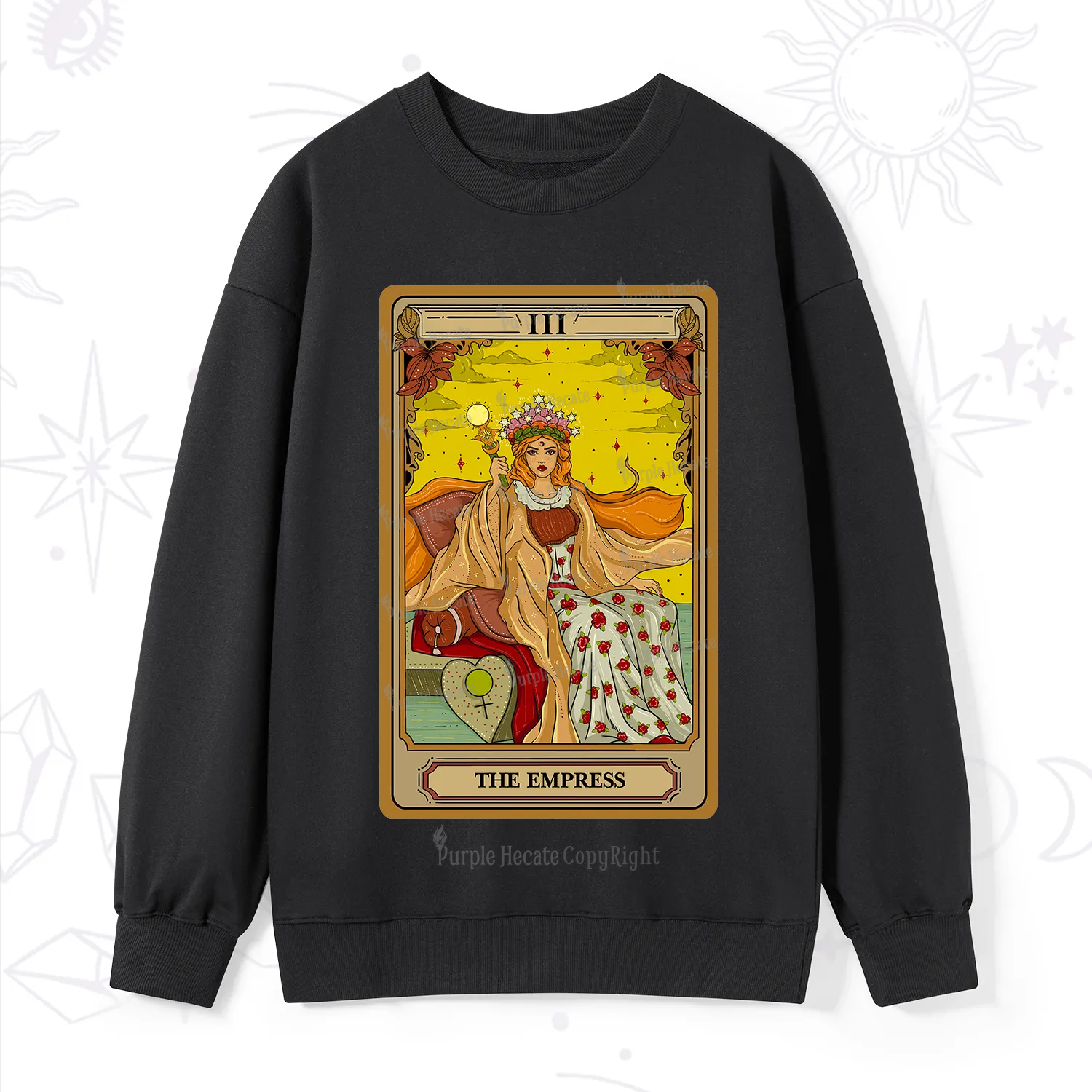 Purplehecate The Empress Tarot Sweatshirt
