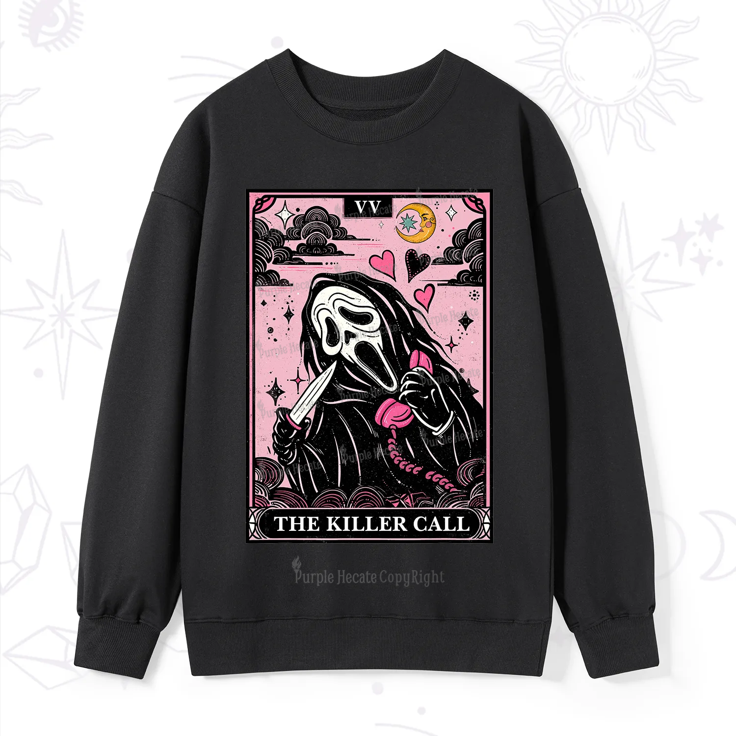 Purplehecate The Killer Call Tarot Sweatshirt