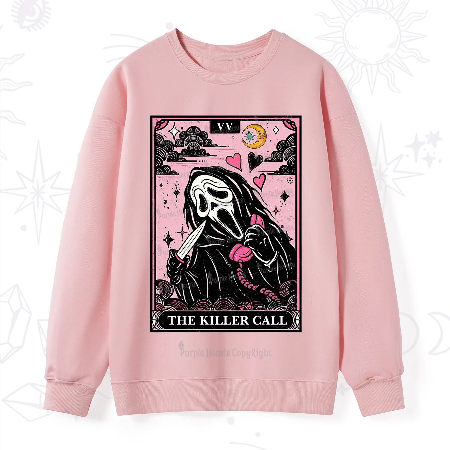Purplehecate The Killer Call Tarot Sweatshirt