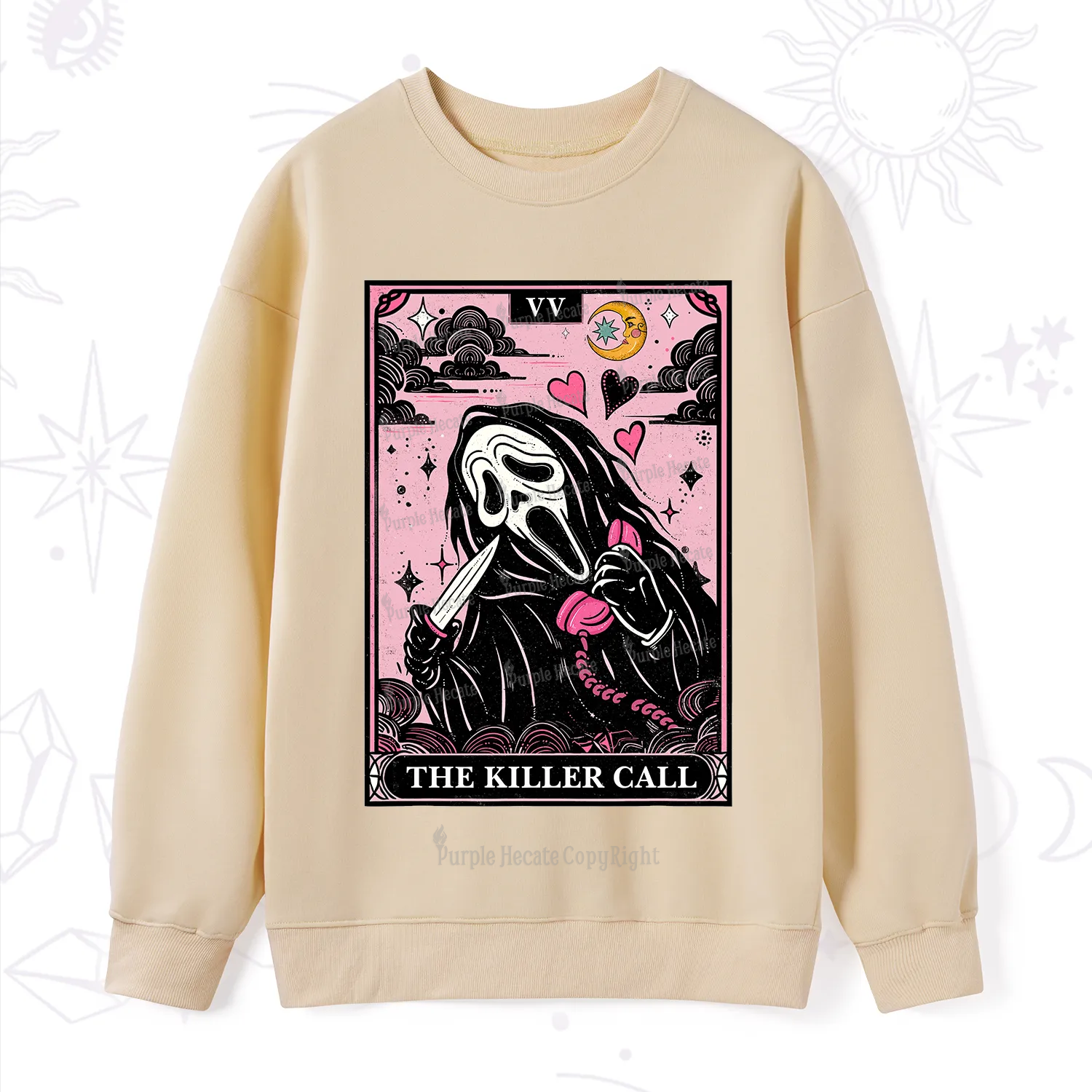 Purplehecate The Killer Call Tarot Sweatshirt