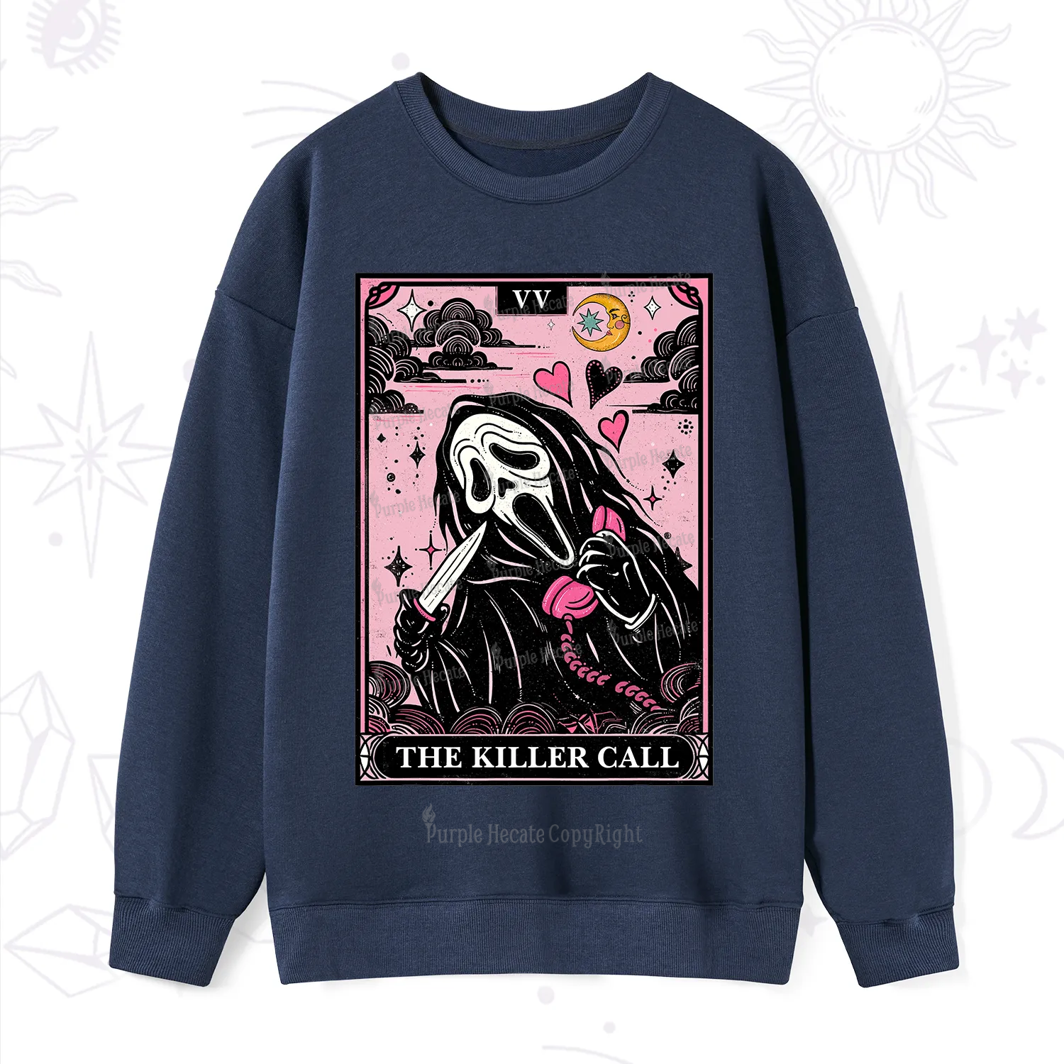 Purplehecate The Killer Call Tarot Sweatshirt