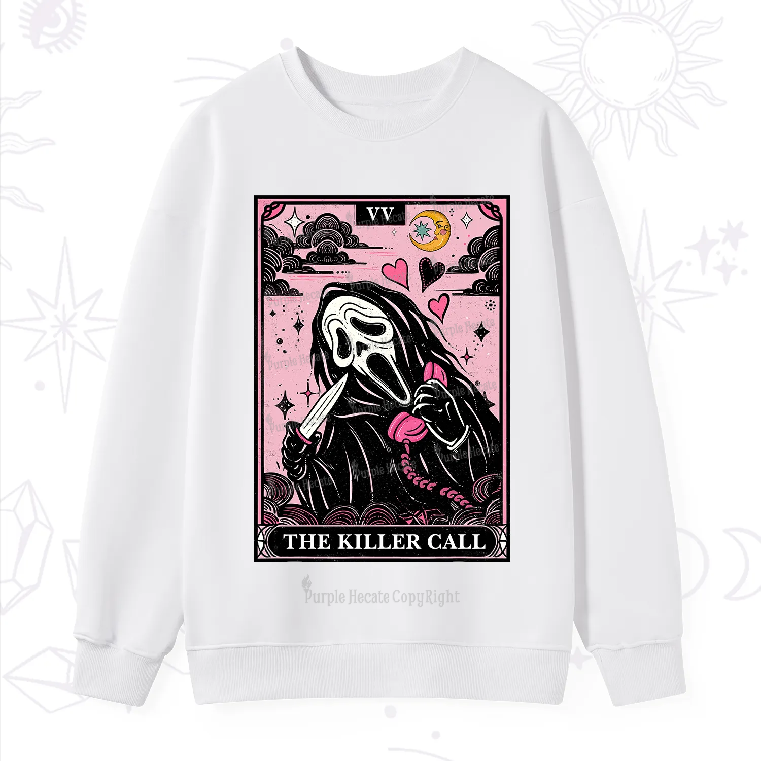 Purplehecate The Killer Call Tarot Sweatshirt