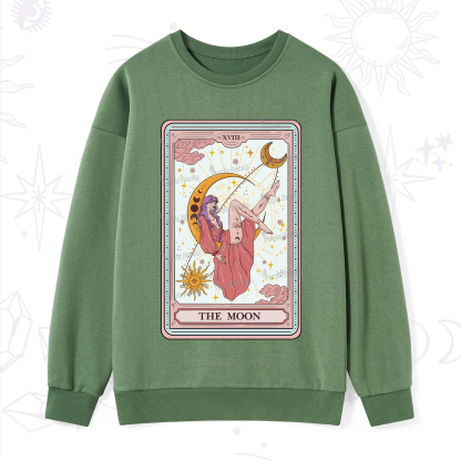Purplehecate The Moon Tarot Sweatshirt