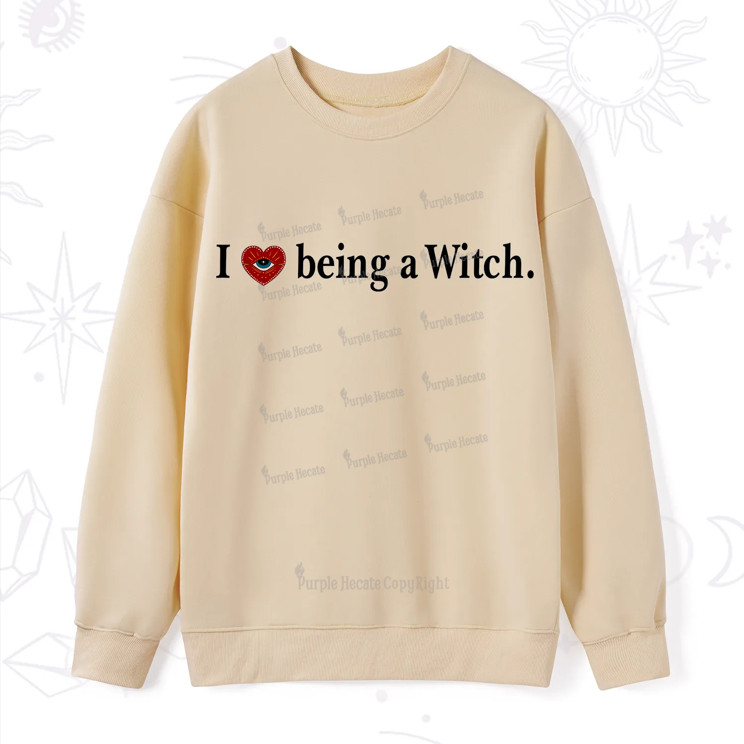 Purplehecate I Being A Witch Sweatshirt