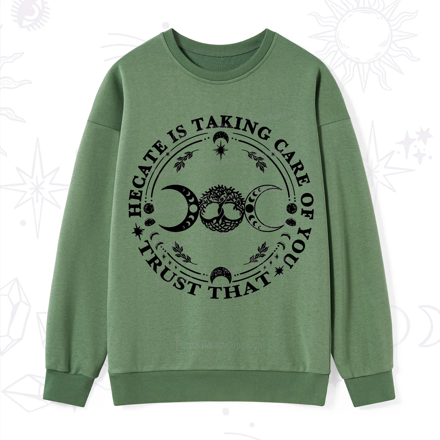 Purplehecate Hecate Is Taking Care Of You Sweatshirt