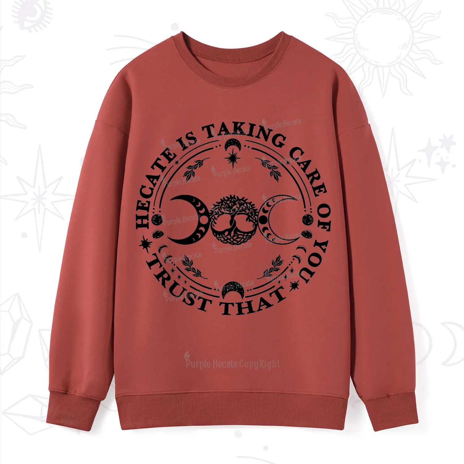 Purplehecate Hecate Is Taking Care Of You Sweatshirt