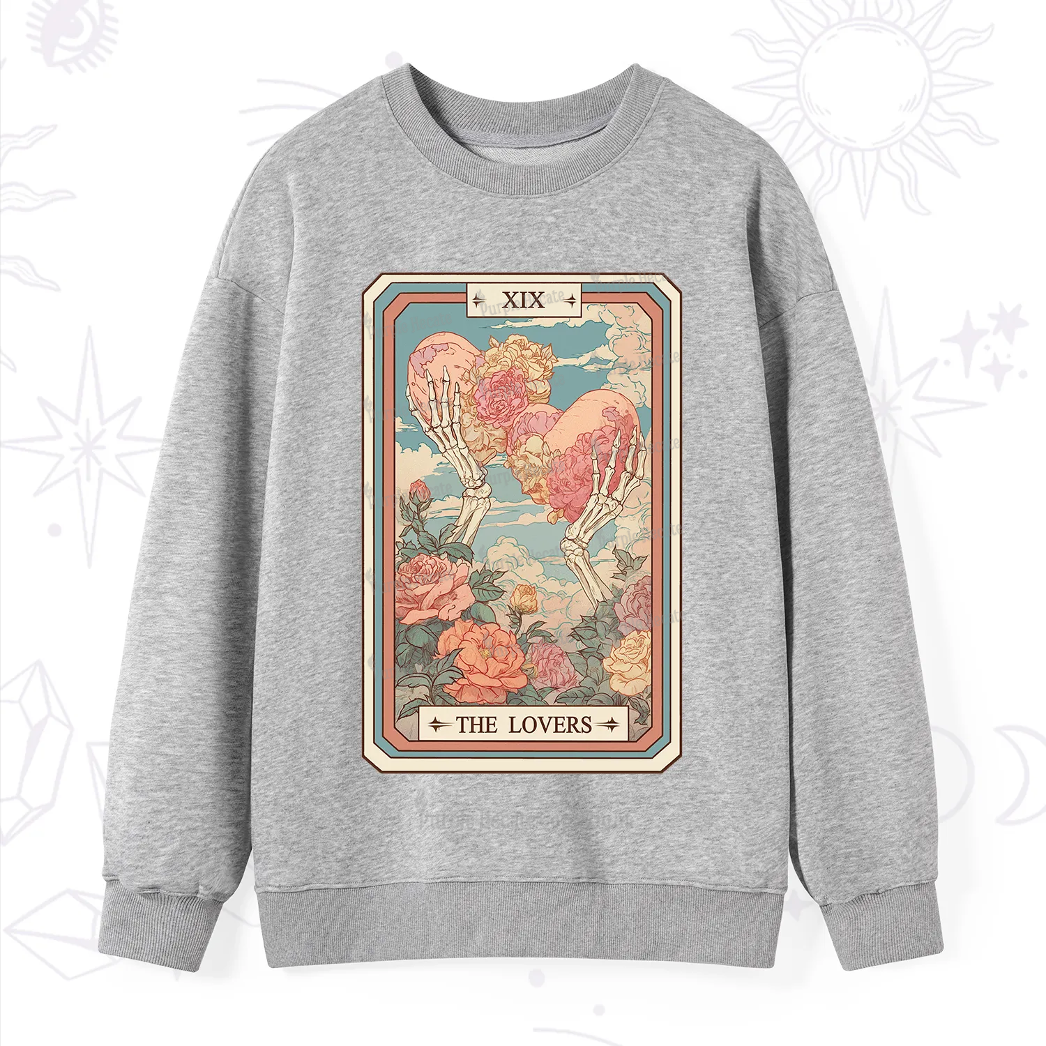 Purplehecate The Lovers Undying Heart Tarot Sweatshirt