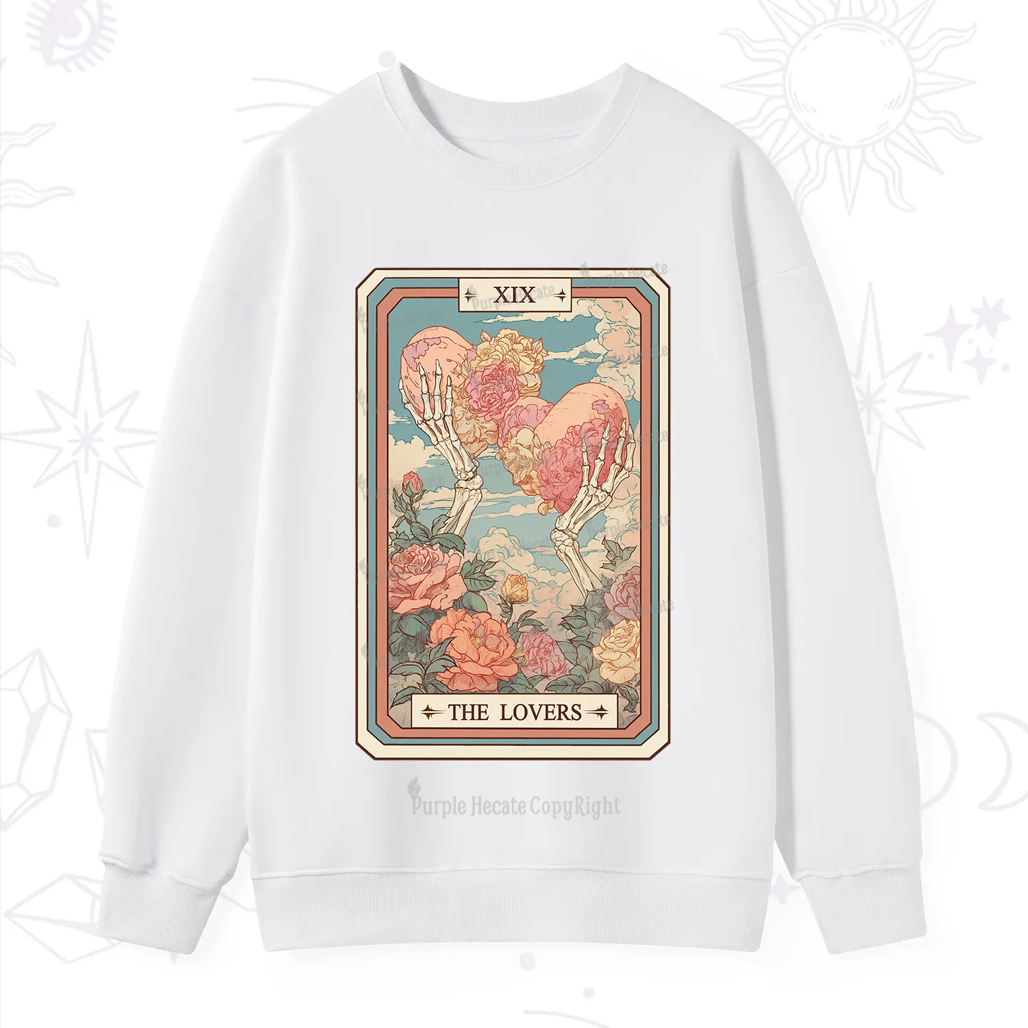 Purplehecate The Lovers Undying Heart Tarot Sweatshirt