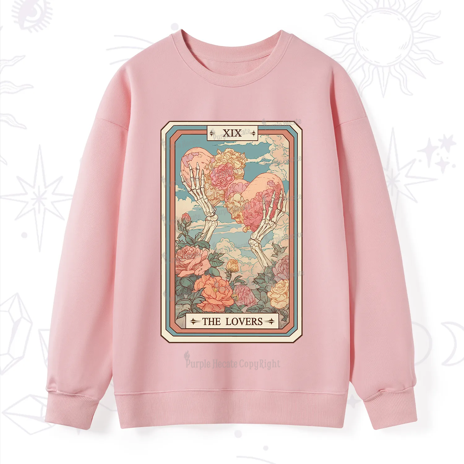 Purplehecate The Lovers Undying Heart Tarot Sweatshirt