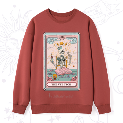 Purplehecate The Vet Tech Tarot Card Sweatshirt