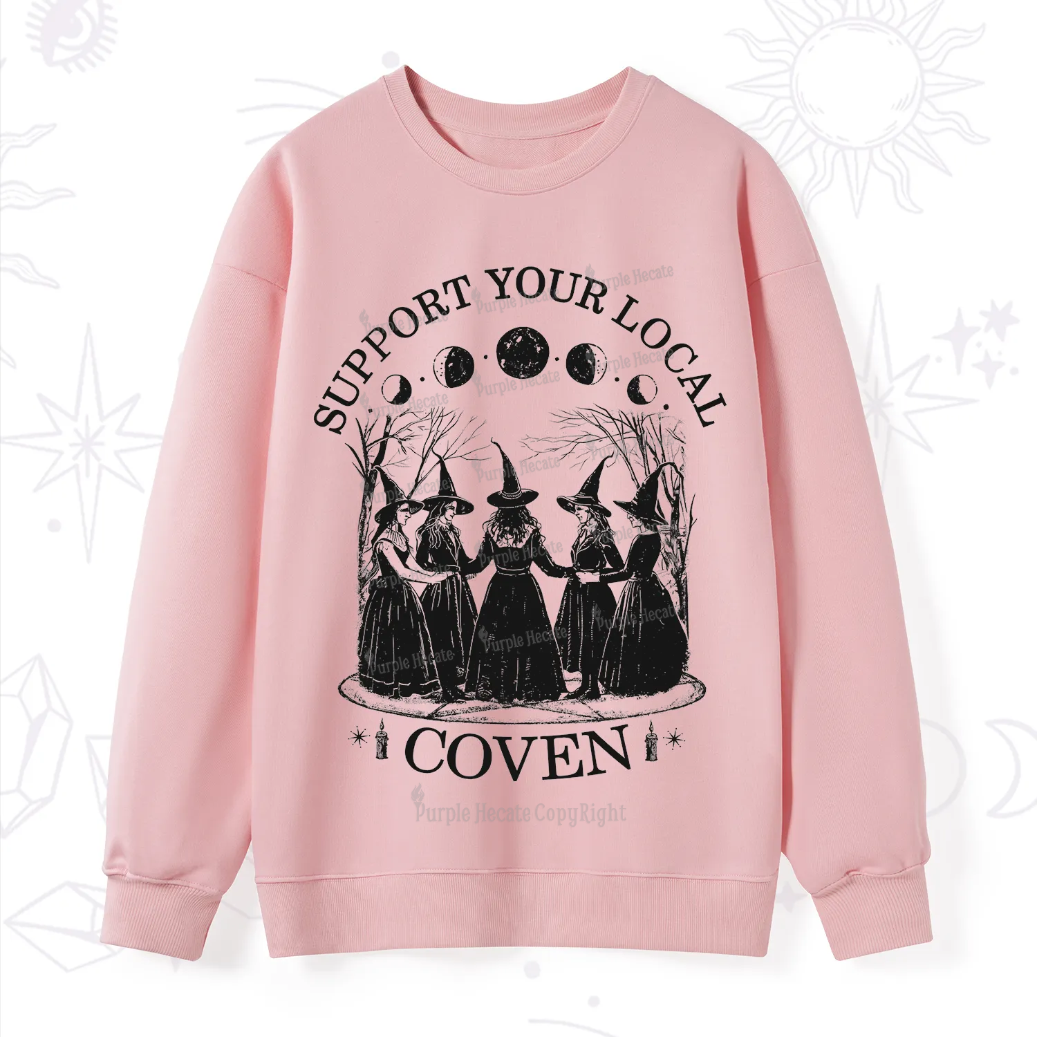 Purplehecate Support Your Local Coven Sweatshirt